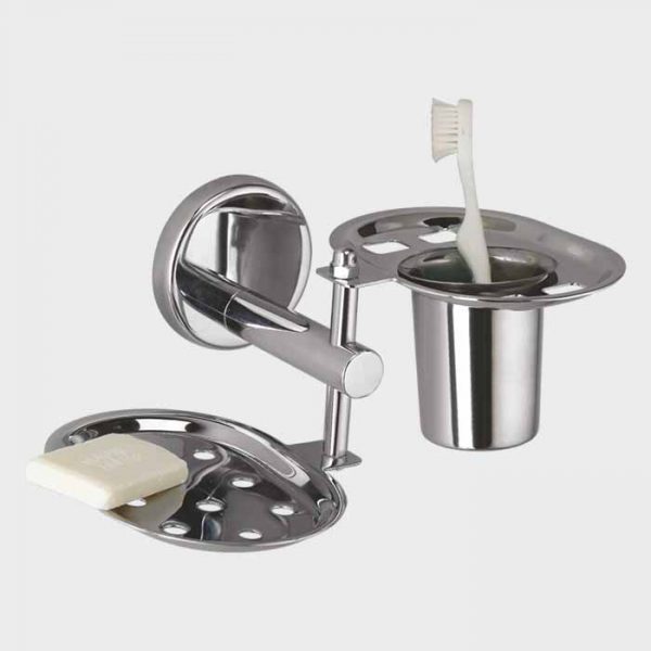 BA-317 Standing Tumbler Holder Brass