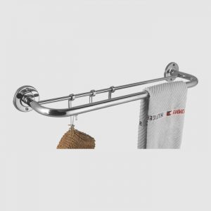CURO Double Pipe BA-220 SS Towel Rod 24 inch