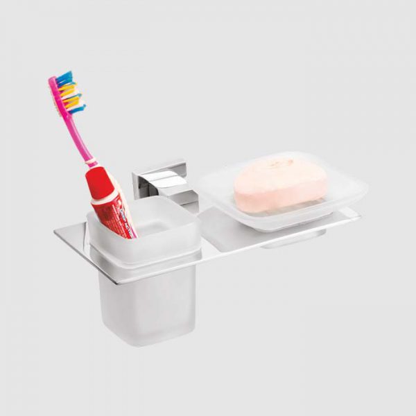 PA-108 Soap Dish Cum Tumbler Holder