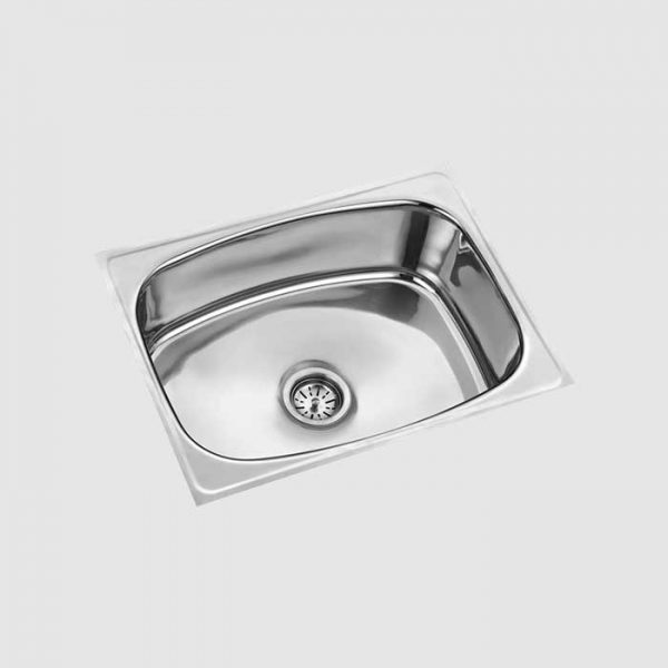 SINGLE BOWL SINK SM-1215 Overall Size 12″x15″x5″ Bowl Size 10″x13″