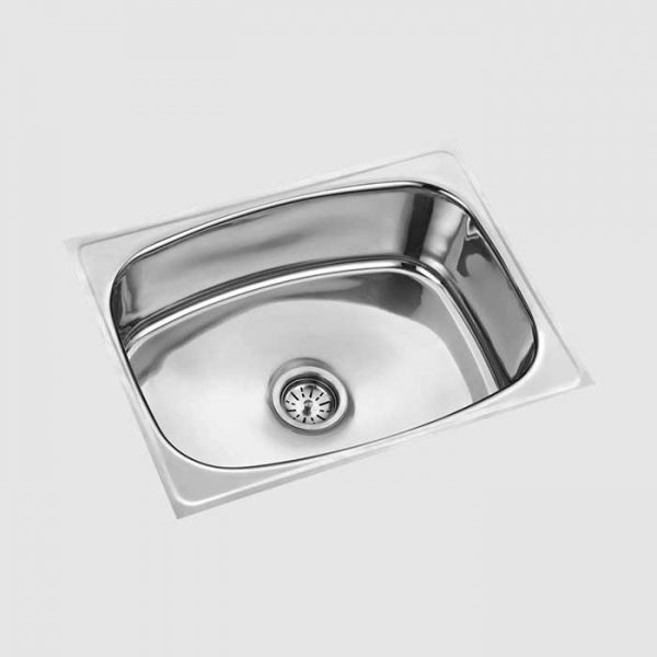 SINGLE BOWL SINK SM-1818 Overall Size 18″x18″x7.5″ Bowl Size 14″x16″